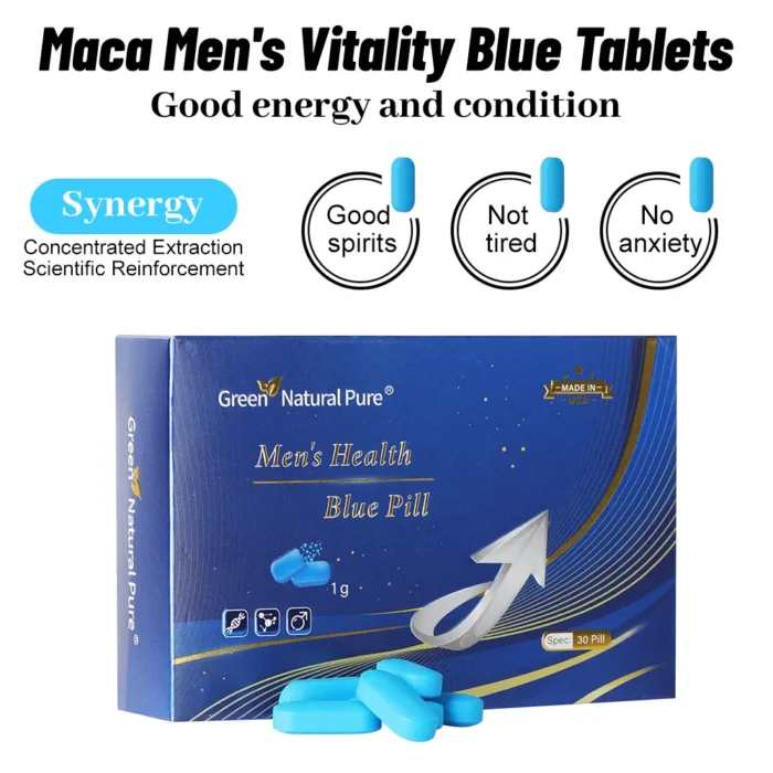 Green Natural Pure Men's Health Blue Pill - Image 4