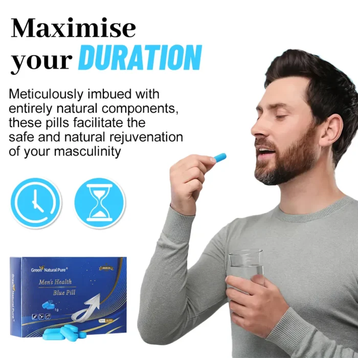 Green Natural Pure Men's Health Blue Pill - Image 5