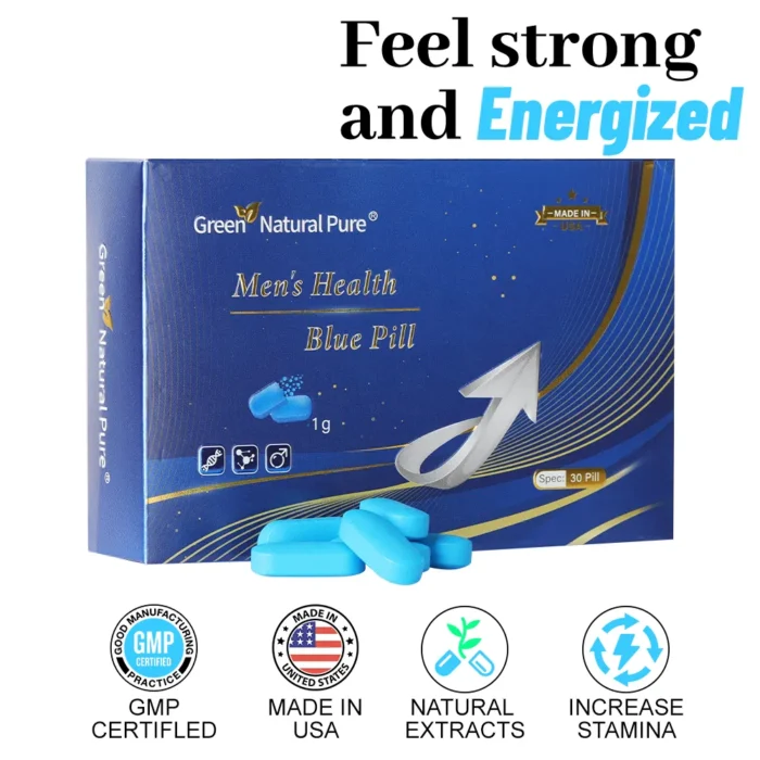 Green Natural Pure Men's Health Blue Pill - Image 6
